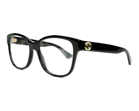 RARE Genuine Gucci Womens Black Rubbe Gold Eye Glasses 